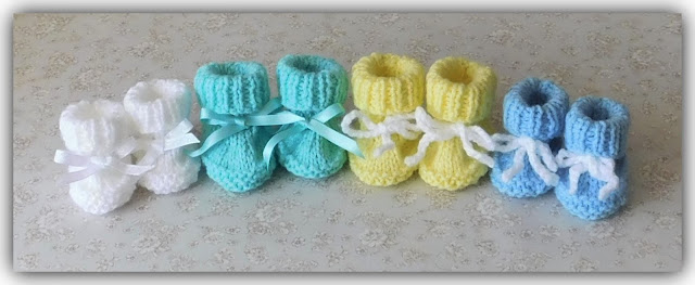 Crochet top preemie booties